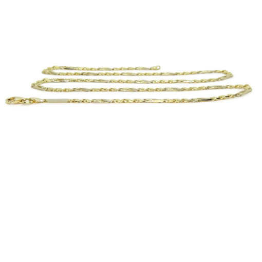 Original cadena de oro macizo de 18k, de 3.50 mm de ancha y 60.00cm de larga. Eslabones brillo y lapidados. - Imagen 4