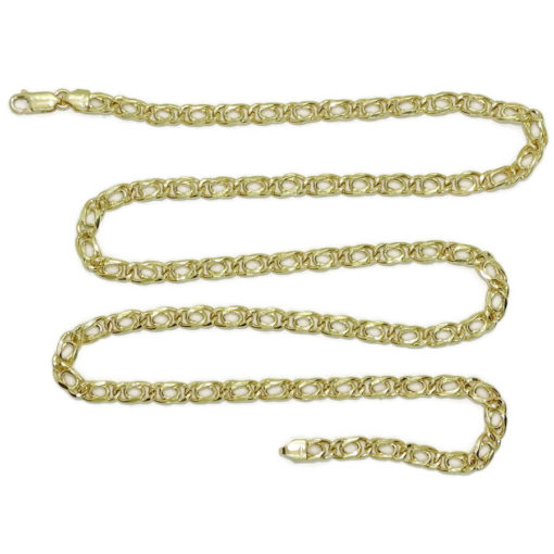 Cadena de oro amarillo para hombre de 5.00 mm, modelo ojo de tigre. - Imagen 5