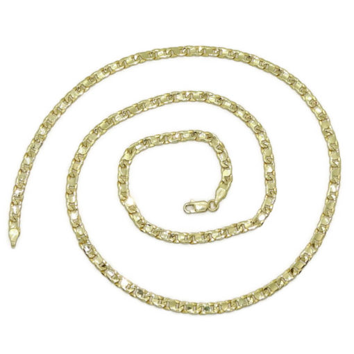 Cadena de oro de 18k para hombre de eslabones de ochos, de 4.00 de ancha y 60.00cm de larga. Cierre mosquetón. Peso: 11.35 gr de oro de 18k - Imagen 6