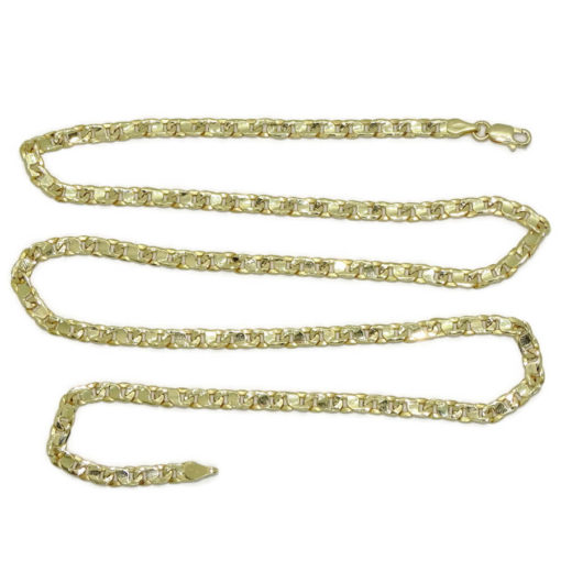 Cadena de oro de 18k para hombre de eslabones de ochos, de 4.00 de ancha y 60.00cm de larga. Cierre mosquetón. Peso: 11.35 gr de oro de 18k - Imagen 4
