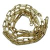 Cadena de Oro Amarillo de 18k de oro para Hombre o mujer modelo forzada doble de 5mm de ancho y 60cm de Larga
