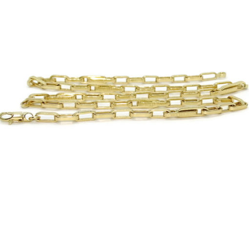 Cadena de Oro Amarillo de 18k de oro para Hombre o mujer modelo forzada doble de 5mm de ancho y 60cm de Larga - Imagen 5