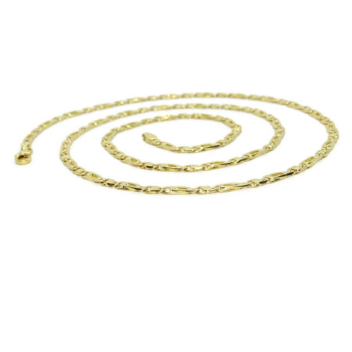 Clásica cadena de oro macizo de 18k, de 3.50 mm de ancha y 60.00cm de larga. Peso: 17.50 gr de oro de 18k. - Imagen 5