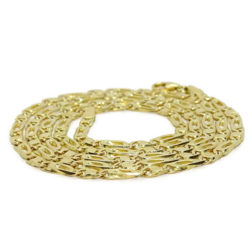 Clásica cadena de oro macizo de 18k, de 3.50 mm de ancha y 60.00cm de larga. Peso: 17.50 gr de oro de 18k. - Imagen 4