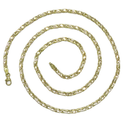 Clásica cadena de oro macizo de 18k, de 3.50 mm de ancha y 60.00cm de larga. Peso: 17.50 gr de oro de 18k. - Imagen 6