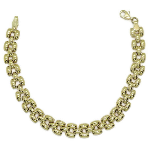 Pulsera clásica para mujer de Oro Amarillo de 18k de 19.00cm de Larga. Cierre mosquetón Peso; 4.85 gr de oro de 18k. - Imagen 9