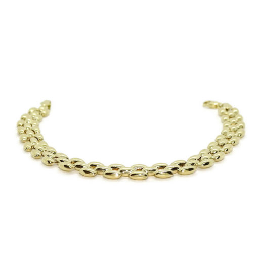 Pulsera clásica para mujer de Oro Amarillo de 18k de 19.00cm de Larga. Cierre mosquetón Peso; 4.85 gr de oro de 18k. - Imagen 8