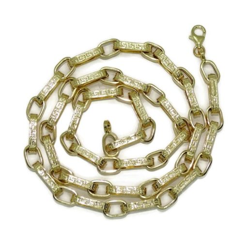 Impresionante cadena para hombre de oro de 18k de 6.50mm de ancha por 60cm de larga. - Imagen 6