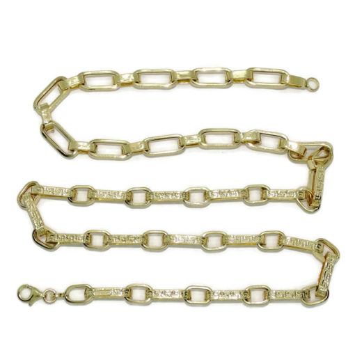 Impresionante cadena para hombre de oro de 18k de 6.50mm de ancha por 60cm de larga. - Imagen 5