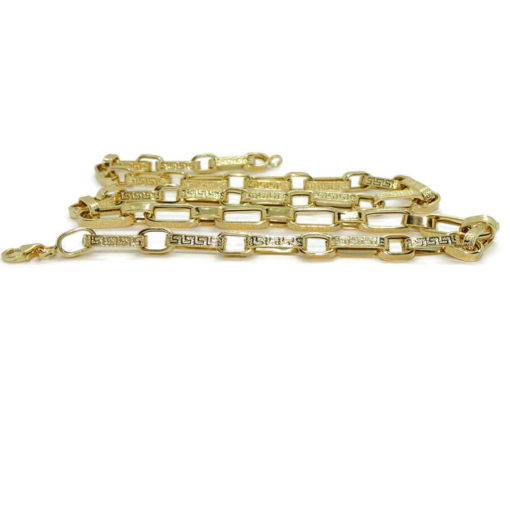 Impresionante cadena para hombre de oro de 18k de 6.50mm de ancha por 60cm de larga. - Imagen 4
