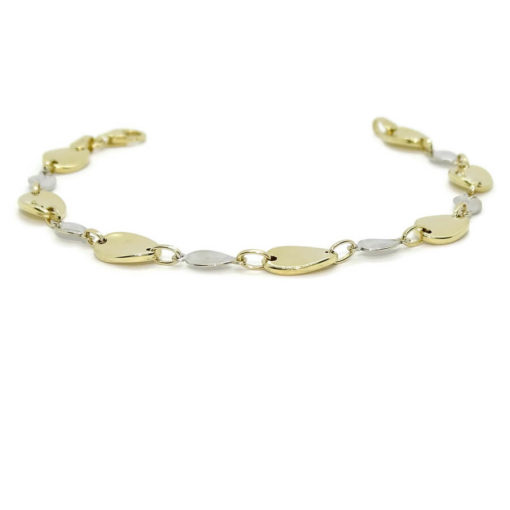 Never say Never Preciosa joya para mujer, fabricada en oro bicolor de 18K. Una pulsera de 19.50 cm de largo. - Imagen 9