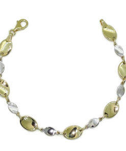 Never say Never Preciosa joya para mujer, fabricada en oro bicolor de 18K. Una pulsera de 19.50 cm de largo.