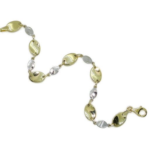Never say Never Preciosa joya para mujer, fabricada en oro bicolor de 18K. Una pulsera de 19.50 cm de largo. - Imagen 6