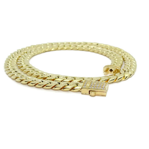 Espectacular y gran cadena para hombre de oro amarillo de 18k de 60cm de larga y 10.00 mm de ancha, modelo cubana. 48.60 gr de oro de 18k - Imagen 7