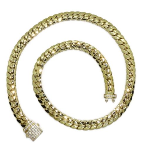 Espectacular y gran cadena para hombre de oro amarillo de 18k de 60cm de larga y 10.00 mm de ancha, modelo cubana. 48.60 gr de oro de 18k - Imagen 5