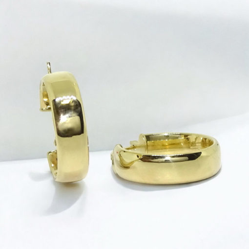Pendientes aros pequeños de oro amarillo de 18k 1.90gr