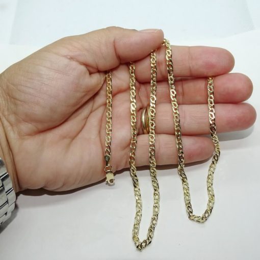 Cadena de oro de 18k para hombre muy vistosa de 3.50 de ancha y 60.00cm de larga. Cierre mosquetón. Peso: 8.70 gr de oro de 18k - Imagen 3