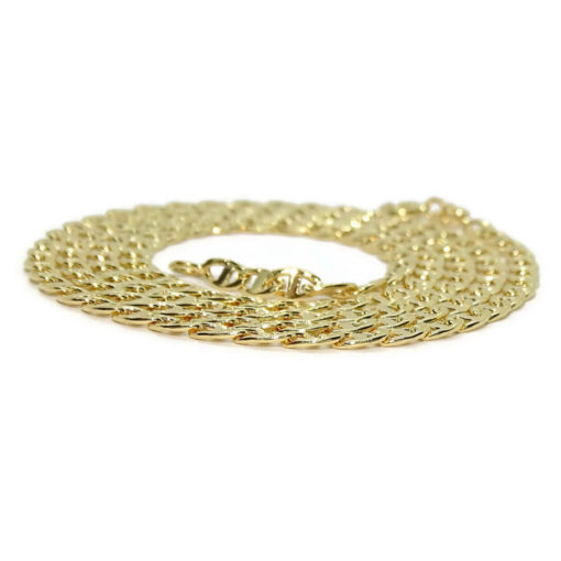 Cadena de oro amarillo de 18k para hombre modelo ancla de 3.5mm de ancha y 60cm de larga con cierre mosquetón. Peso; 8.35 gr de oro de 18k - Imagen 6