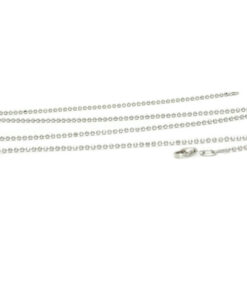 Espectacular y brillante cadena de bolas de oro macizo de 18k para mujer con bolas 1.5 mm, 45 cm de larga , peso 4.65gr de oro de 18k. - Imagen 5