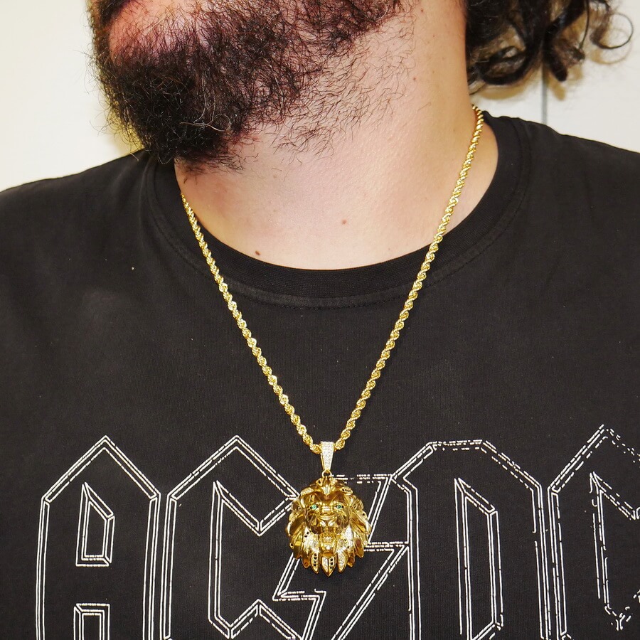 Collar León en Oro 18k. La fuerza hecha joya. 23.70 gr de oro de 18k - Imagen 2