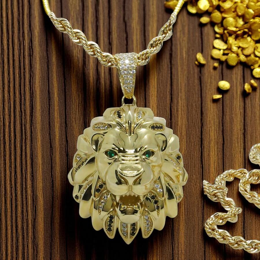 Collar León en Oro 18k. La fuerza hecha joya. 23.70 gr de oro de 18k