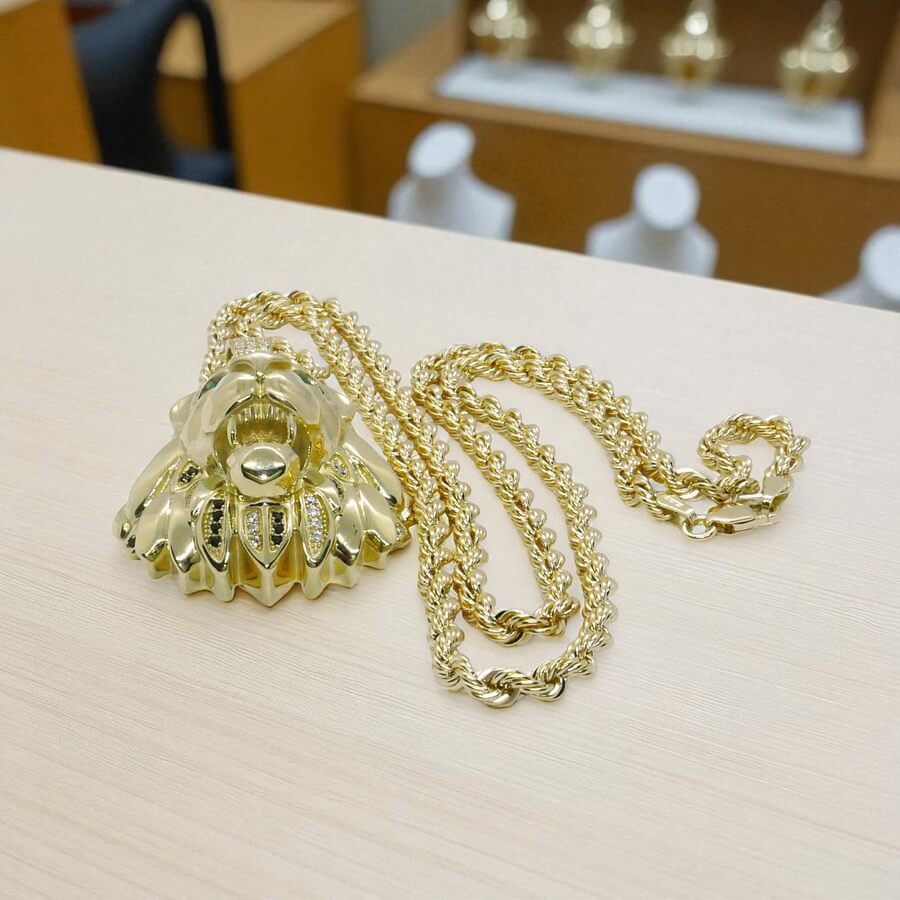 Collar León en Oro 18k. La fuerza hecha joya. 23.70 gr de oro de 18k - Imagen 9
