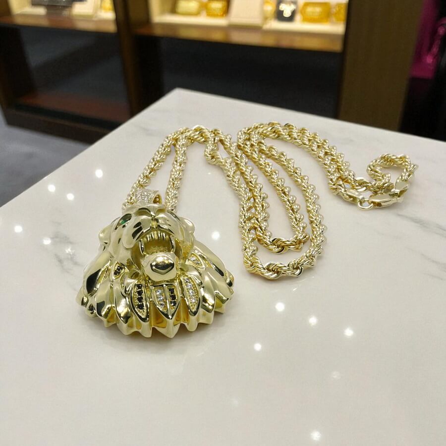 Collar León en Oro 18k. La fuerza hecha joya. 23.70 gr de oro de 18k - Imagen 8