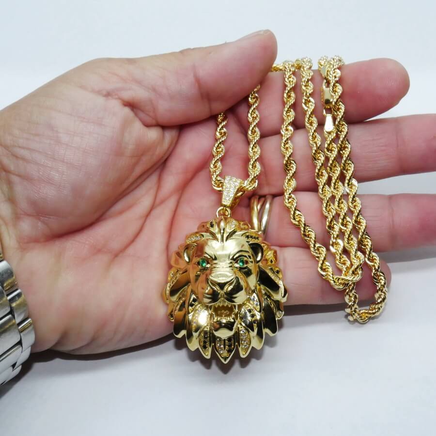 Collar León en Oro 18k. La fuerza hecha joya. 23.70 gr de oro de 18k - Imagen 3