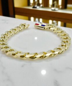 Never Say Never Pulsera de oro 18k para hombre de 18,45 gramos, con 20,00 cm de largo y 1,00 cm de ancho - Imagen 8