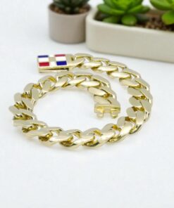 Never Say Never Pulsera de oro 18k para hombre de 18,45 gramos, con 20,00 cm de largo y 1,00 cm de ancho - Imagen 7