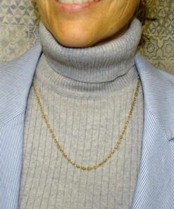 Cadena de calabrotes de oro amarillo de 18k para hombre o mujer de 5x4mm y 60cm de largo. Cierre mosquetón para total seguridad. Peso; 12.10 gr de oro de 18k - Imagen 6