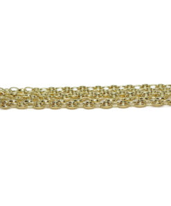 Cadena de calabrotes de oro amarillo de 18k para hombre o mujer de 5x4mm y 60cm de largo. Cierre mosquetón para total seguridad. Peso; 12.10 gr de oro de 18k - Imagen 8