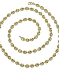 Impresionante cadena de oro amarillo de 18k con calabrotes de 7x5mm y 60cm de largo. Cierre mosquetón para total seguridad. Peso; 16.20 gr de oro de 18k - Imagen 7