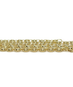 Impresionante cadena de oro amarillo de 18k con calabrotes de 7x5mm y 60cm de largo. Cierre mosquetón para total seguridad. Peso; 16.20 gr de oro de 18k - Imagen 8