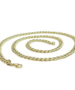 Cadena para Hombre de Oro Amarillo de 18k barbada plana de 6.50 mm de Ancha 60.00 cm de Larga. 8.20 gr de oro de 18k - Imagen 8