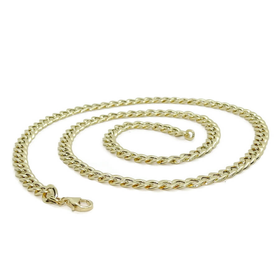 Cadena para Hombre de Oro Amarillo de 18k barbada plana de 6.50 mm de Ancha 60.00 cm de Larga. 8.20 gr de oro de 18k - Imagen 8