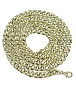 Cadena para Hombre de Oro Amarillo de 18k barbada plana de 6.50 mm de Ancha 60.00 cm de Larga. 8.20 gr de oro de 18k - Imagen 7