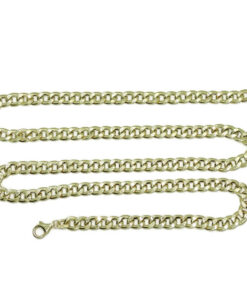 Cadena para Hombre de Oro Amarillo de 18k barbada plana de 6.50 mm de Ancha 60.00 cm de Larga. 8.20 gr de oro de 18k - Imagen 5