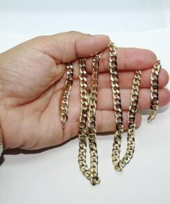 Cadena para Hombre de Oro Amarillo de 18k barbada plana de 6.50 mm de Ancha 60.00 cm de Larga. 8.20 gr de oro de 18k - Imagen 3