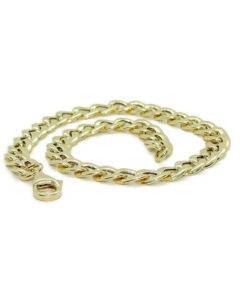 Never Say Never Pulsera para Hombre de Oro Amarillo de 18k barbada plana de 6.00 mm de Ancha 21.50cm de Larga. 3.00 gr de oro de 18k - Imagen 5