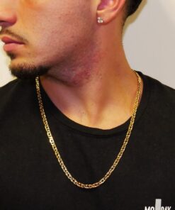 Cadena Ojo de Tigre Hombre Oro 18k – 60cm de larga, 5mm Ancho, 16,85g de oro de 18k - Imagen 3