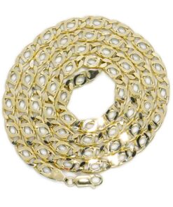 Cadena Ojo de Tigre Hombre Oro 18k – 60cm de larga, 5mm Ancho, 16,85g de oro de 18k