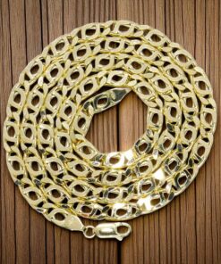 Cadena Ojo de Tigre Hombre Oro 18k – 60cm de larga, 5mm Ancho, 16,85g de oro de 18k - Imagen 7