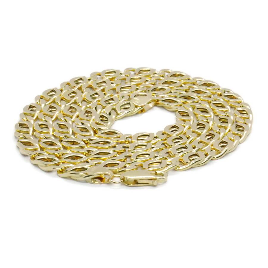 Cadena Ojo de Tigre Hombre Oro 18k – 60cm de larga, 5mm Ancho, 16,85g de oro de 18k - Imagen 6