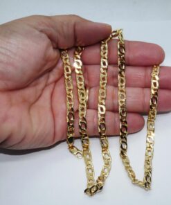 Cadena Ojo de Tigre Hombre Oro 18k – 60cm de larga, 5mm Ancho, 16,85g de oro de 18k - Imagen 4