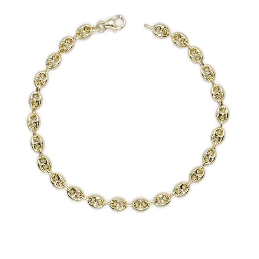 Pulsera calabrote de oro amarillo 18k extra larga especia Carlos– fuerza, elegancia y carácter. - Imagen 3