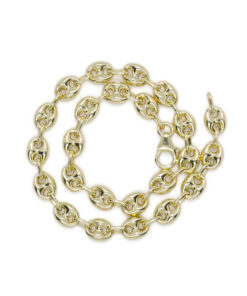 Pulsera calabrote de oro amarillo 18k extra larga especia Carlos– fuerza, elegancia y carácter. - Imagen 7