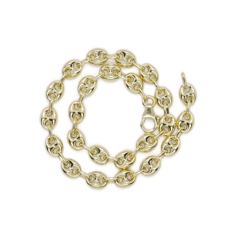 Pulsera calabrote de oro amarillo 18k extra larga especia Carlos– fuerza, elegancia y carácter. - Imagen 7