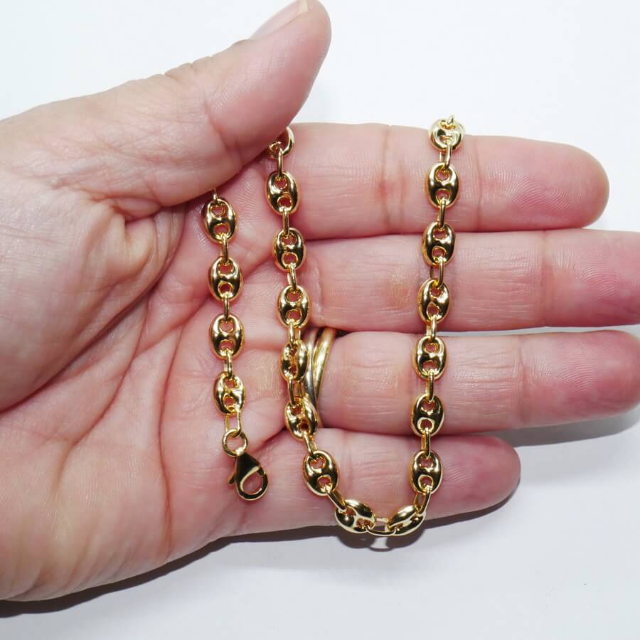 Pulsera calabrote de oro amarillo 18k extra larga especia Carlos– fuerza, elegancia y carácter. - Imagen 2