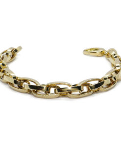 Pulsera Oro 18k para Hombre y Mujer – 20 cm – 11,30 g – Forzada Enredada – Diseño Enlazado - Imagen 7